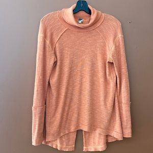 We the Free ladies reverse stitching, long sleeve, turtleneck sweater